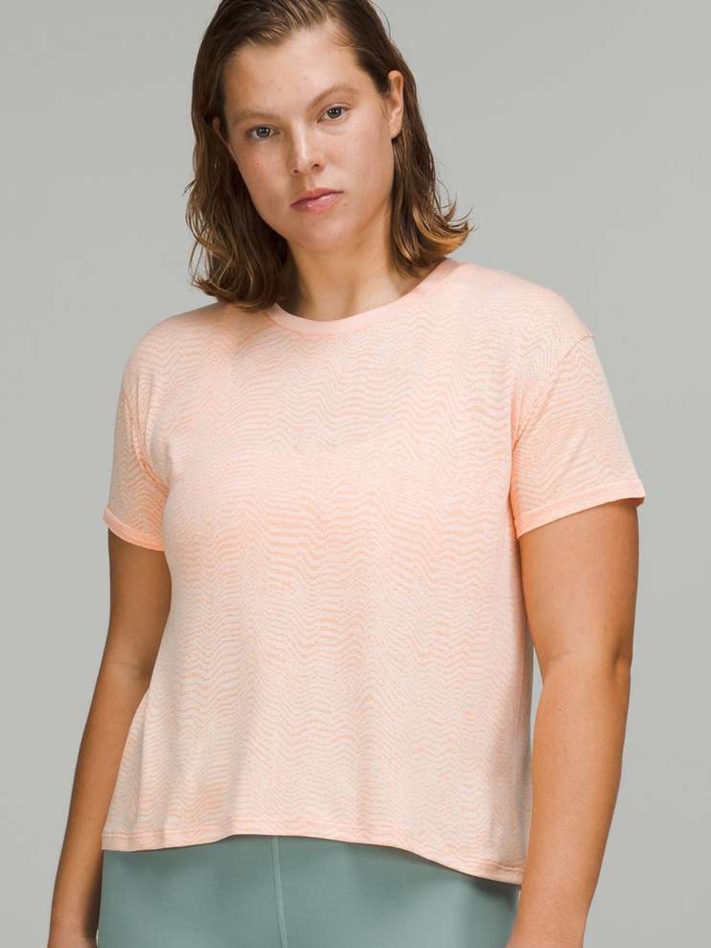 Lululemon Train To Be Sherbet Neon Orange Tee 4